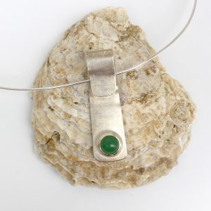 Ruth Langenbruch - White Jade and Silver Necklace