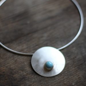 Ruth Langenbruch - Circular Larimar Necklace