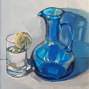 Ben Taffinder - Blue Jug and Glass