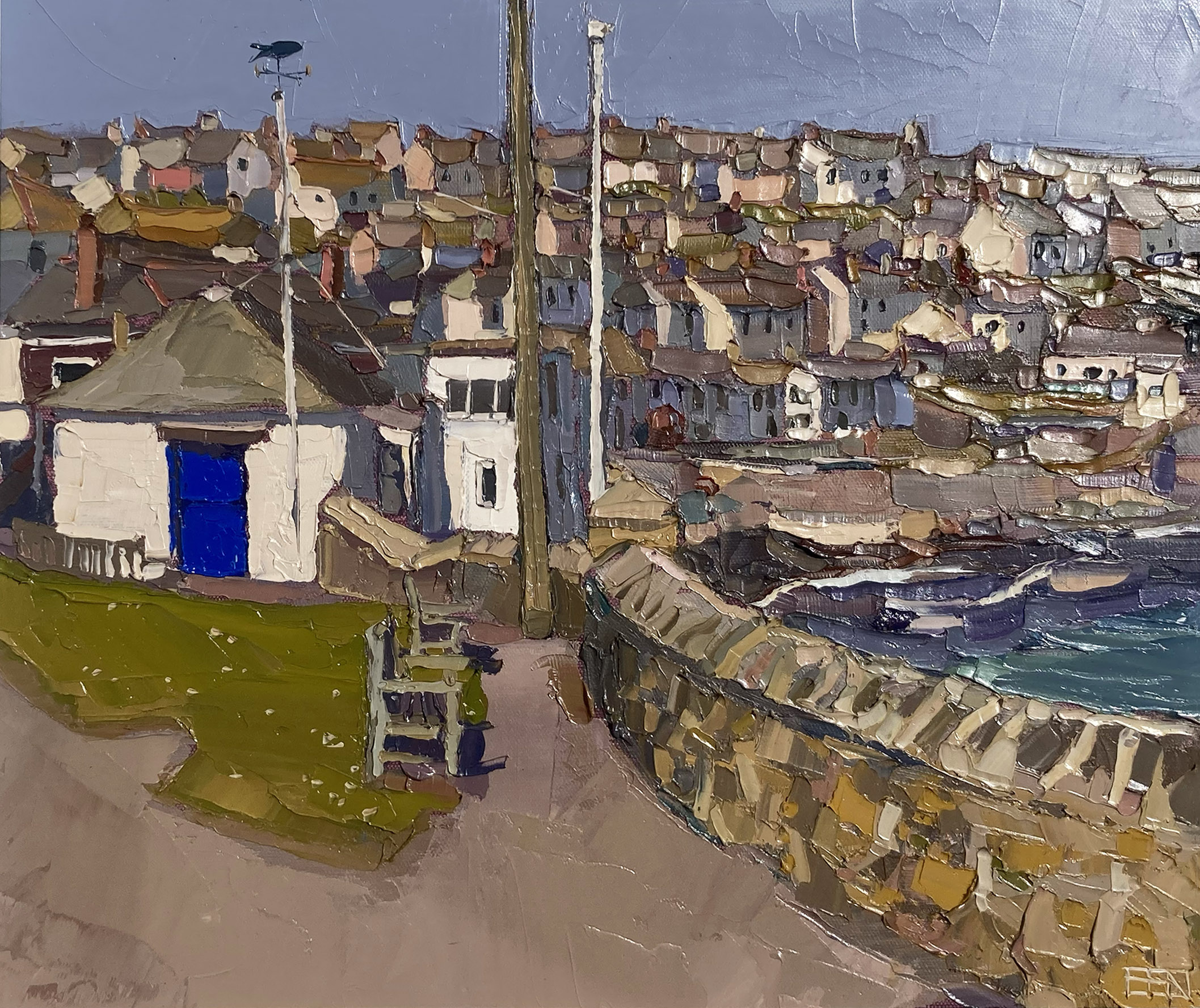 Ben Taffinder - Lugger and Fishermans Shelter, Portscatho