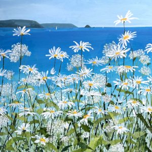 Claire Henley - Daisies and Valerian, Gerrans Bay