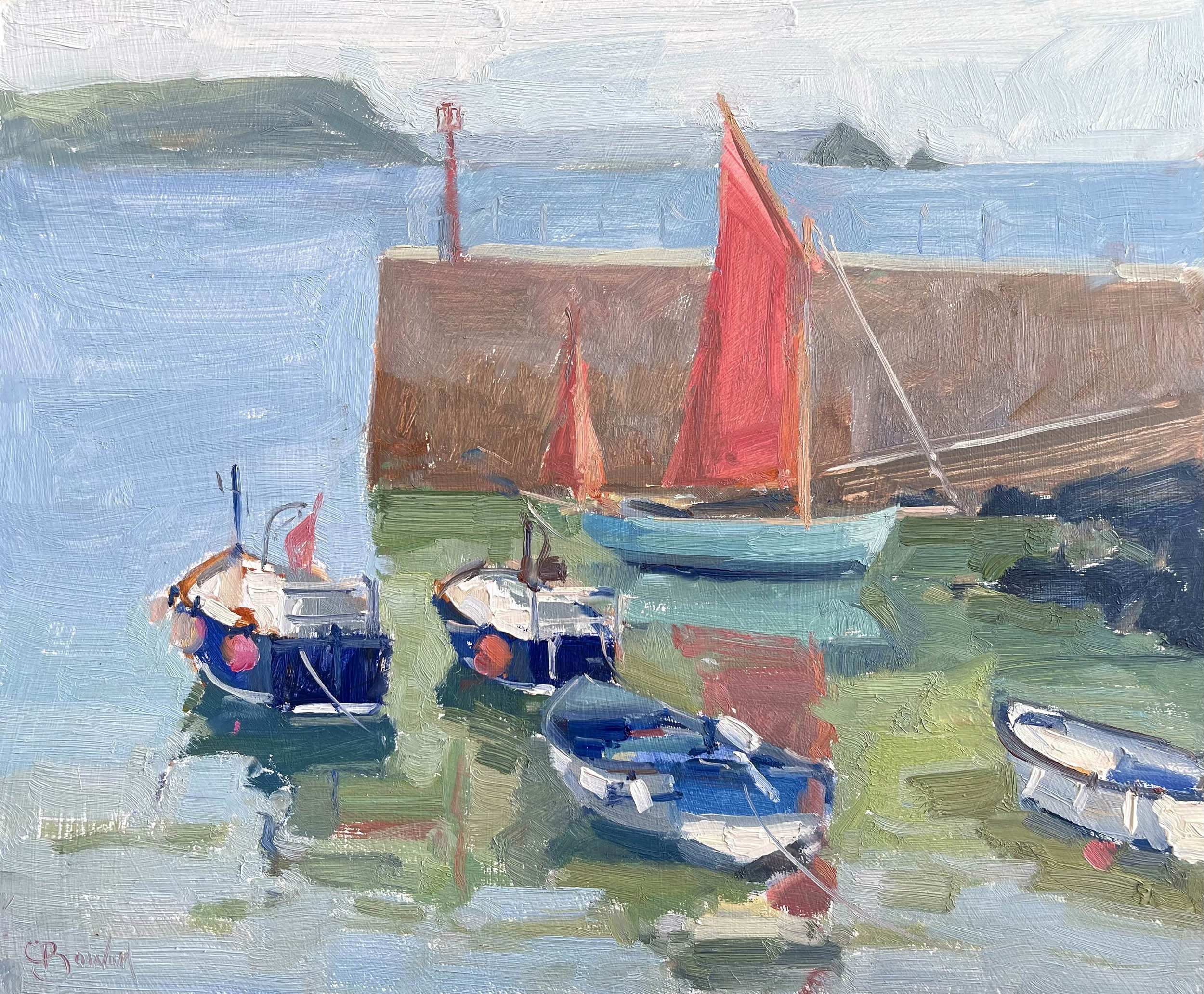 Clare Bowen - Waiting to Sail, Portscatho