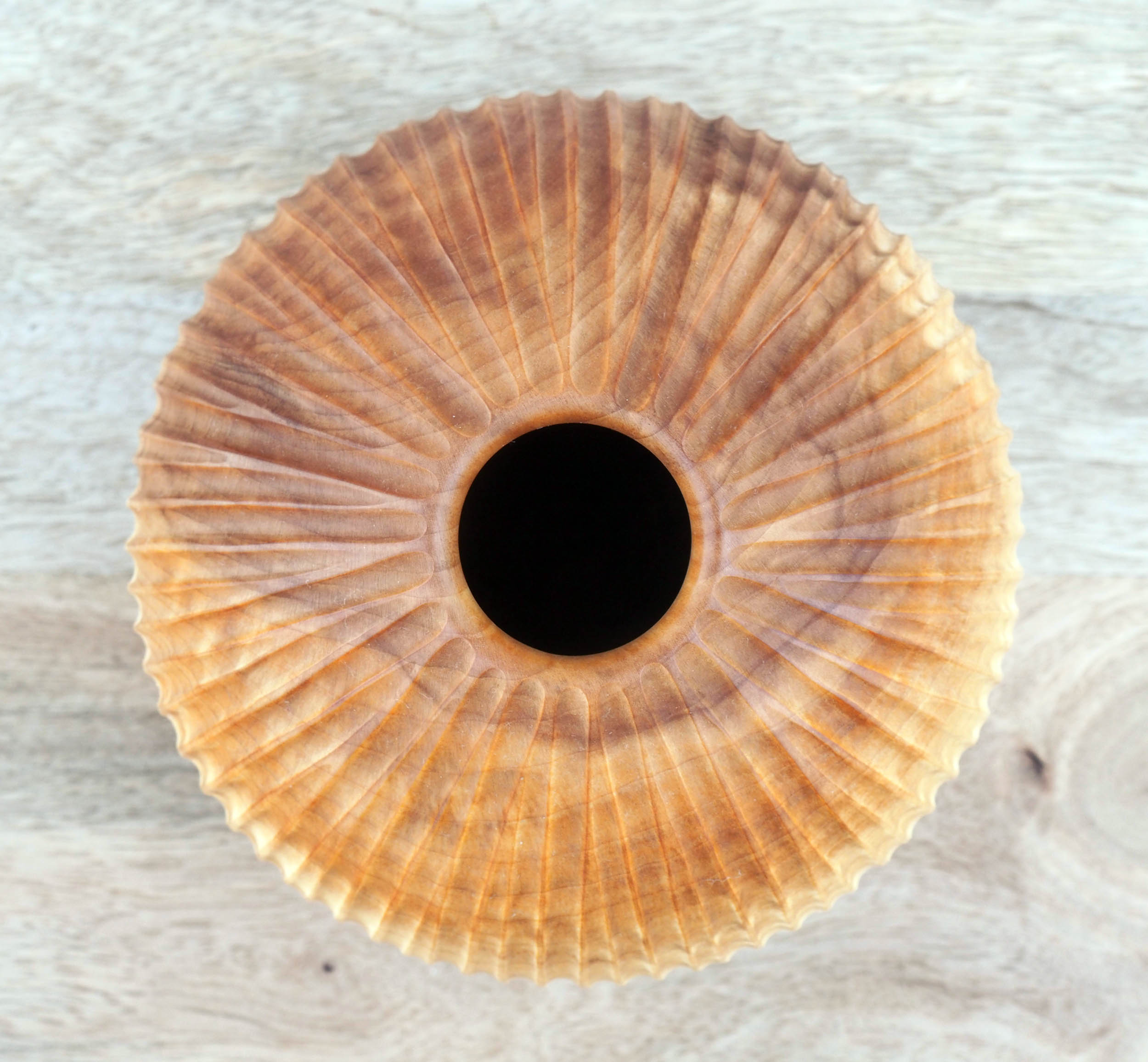 Howard Moody - Carved Apple Vase - Image 3
