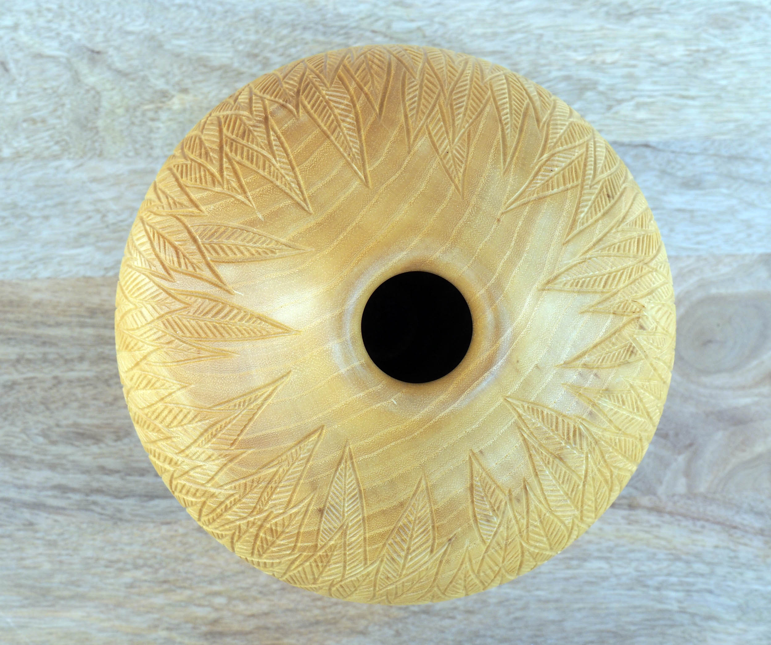 Howard Moody - Carved Ash Vase - Image 2