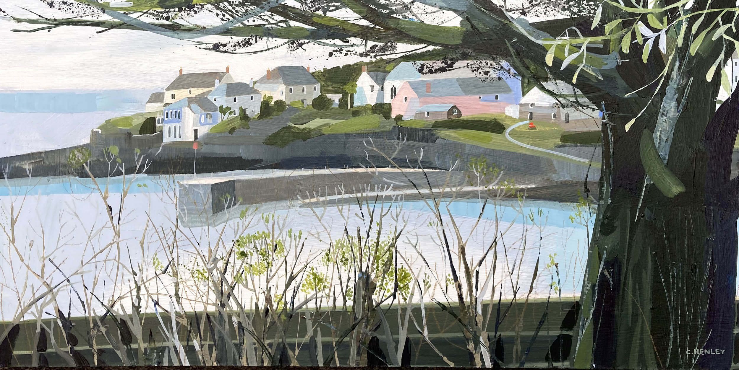 Claire Henley - Peeping Over the Fence, Portscatho