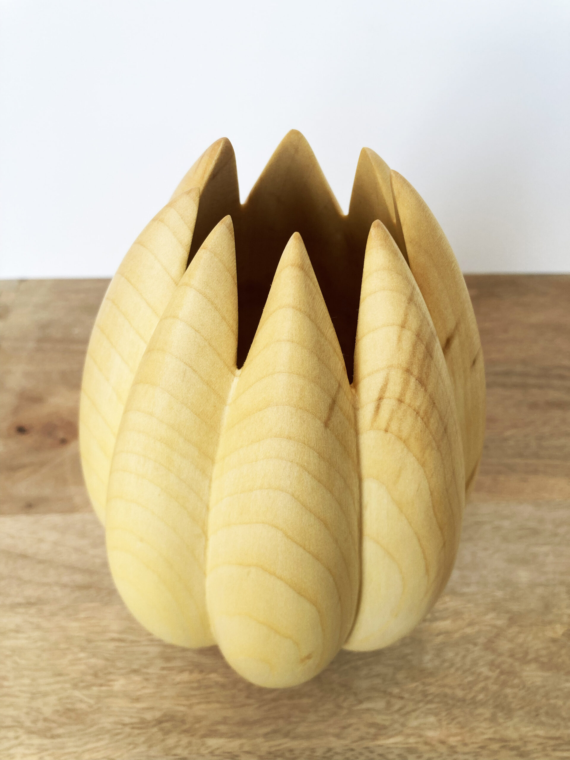 Howard Moody - Carved Sycamore Vase - Image 2