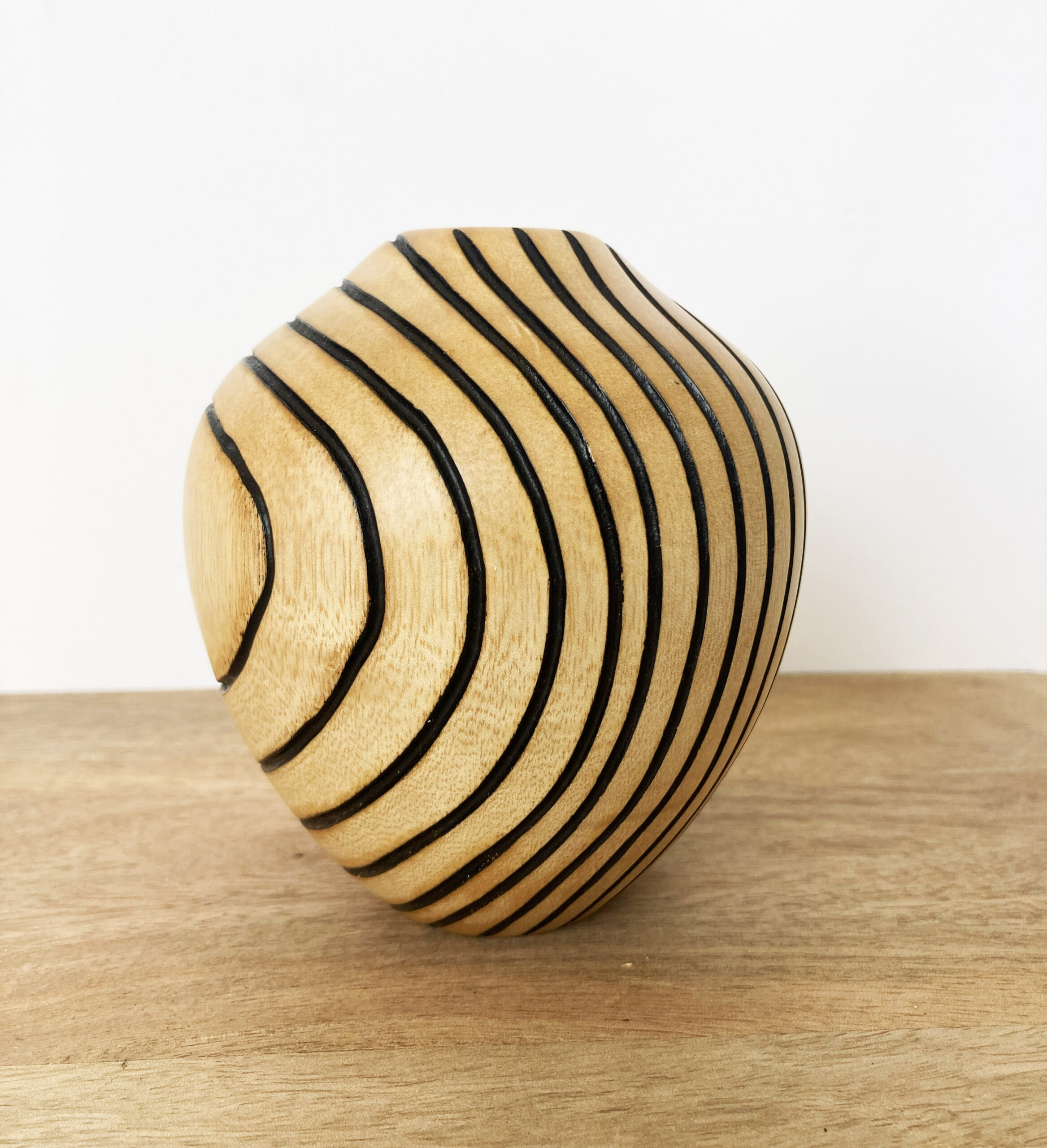 Howard Moody - Carved Ash Vase
