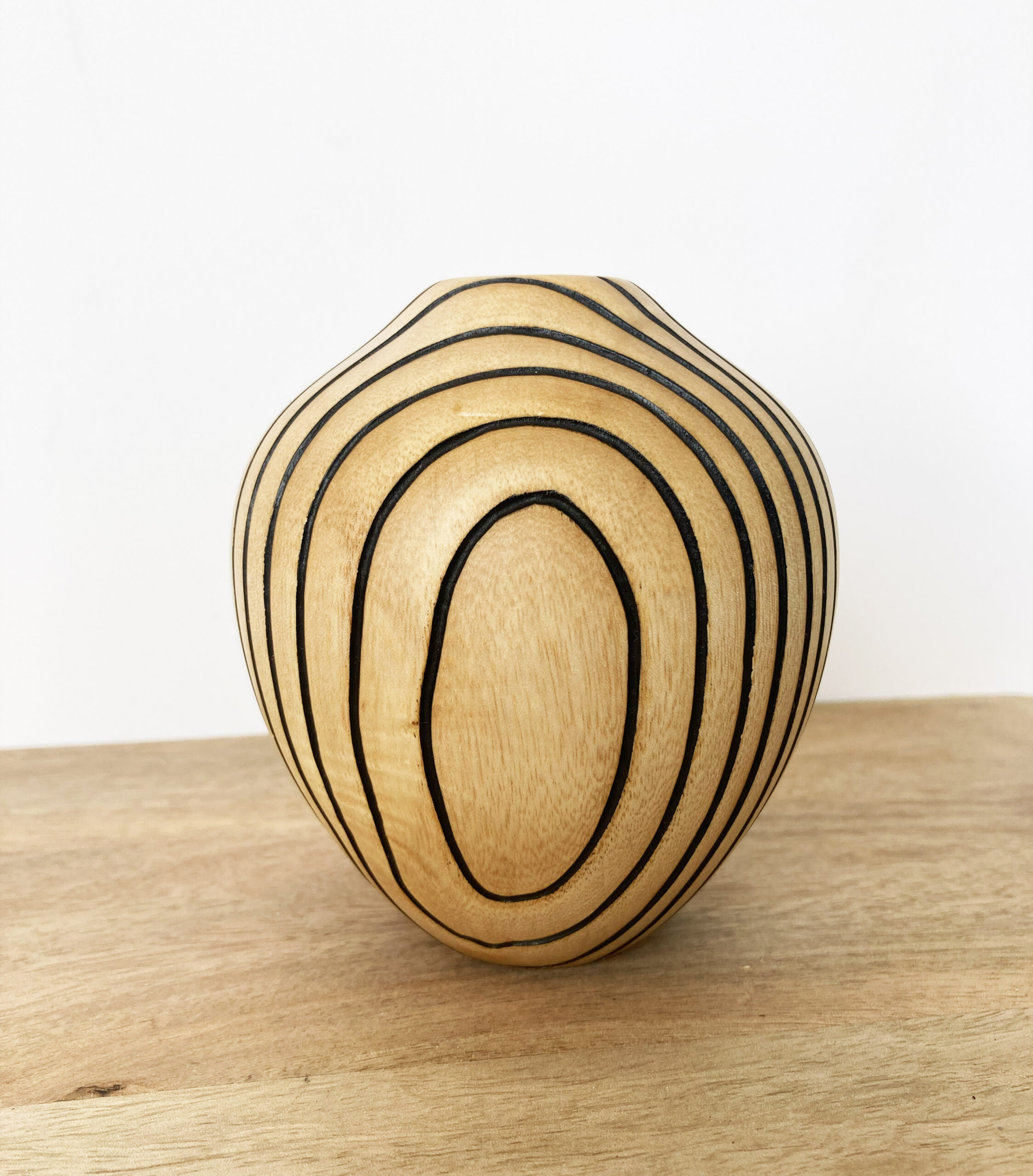 Howard Moody - Carved Ash Vase - Image 2