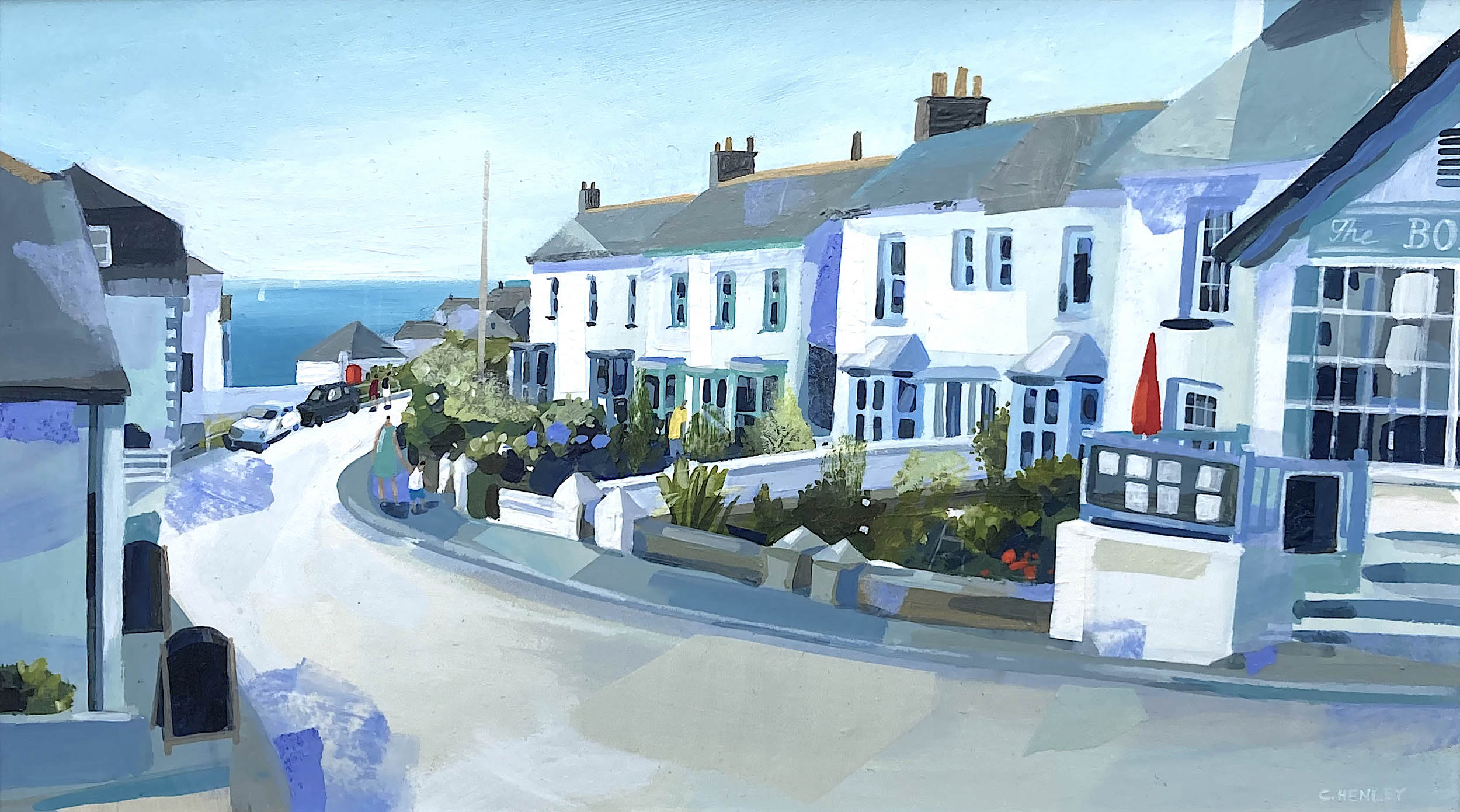 Claire Henley - Heading down The Lugger, Portscatho