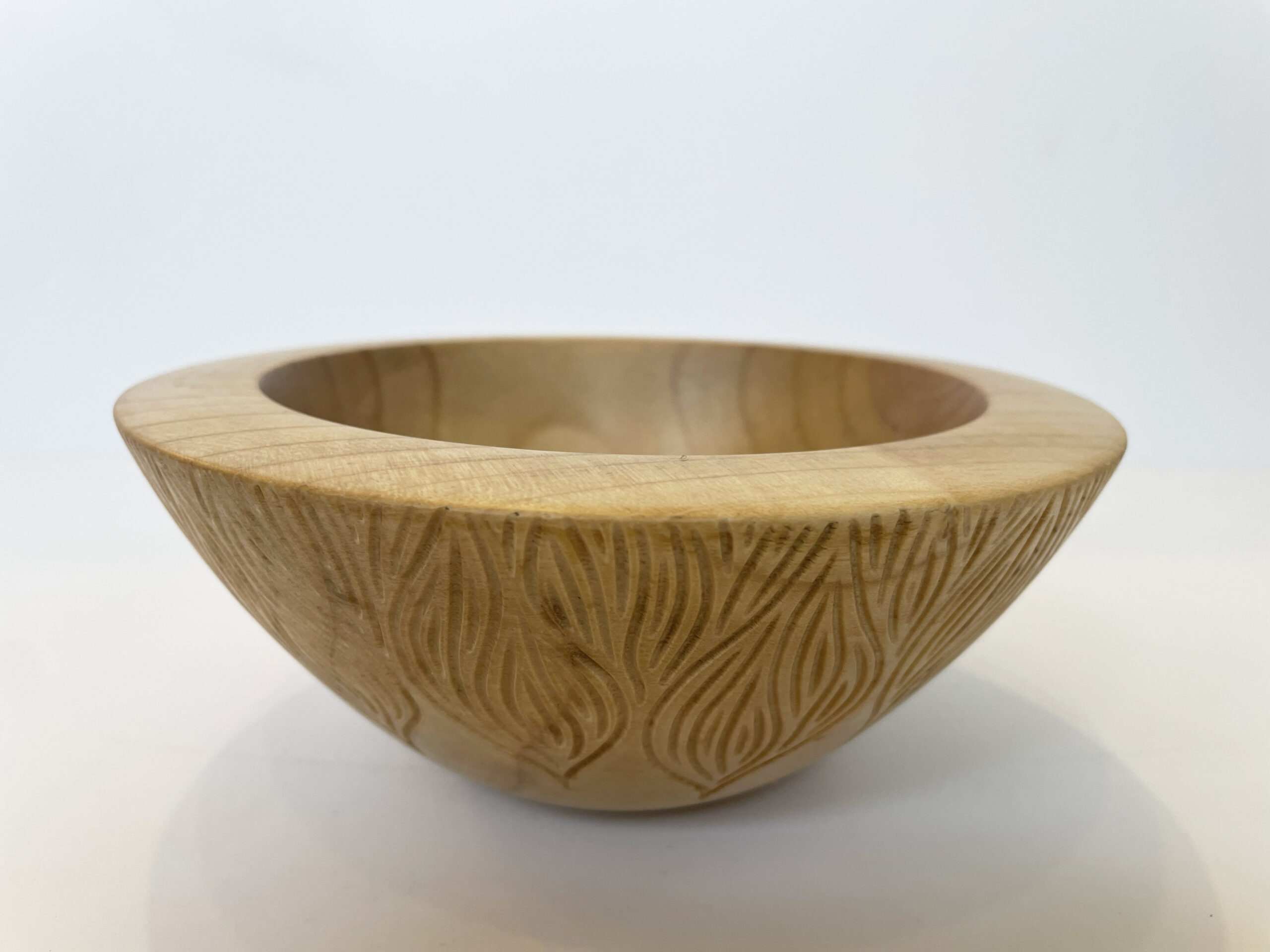 Howard Moody - Carved Magnolia Bowl