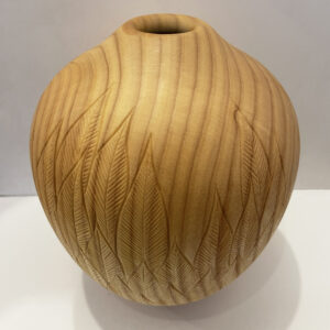 Howard Moody - Carved Ash Vase, No. 1