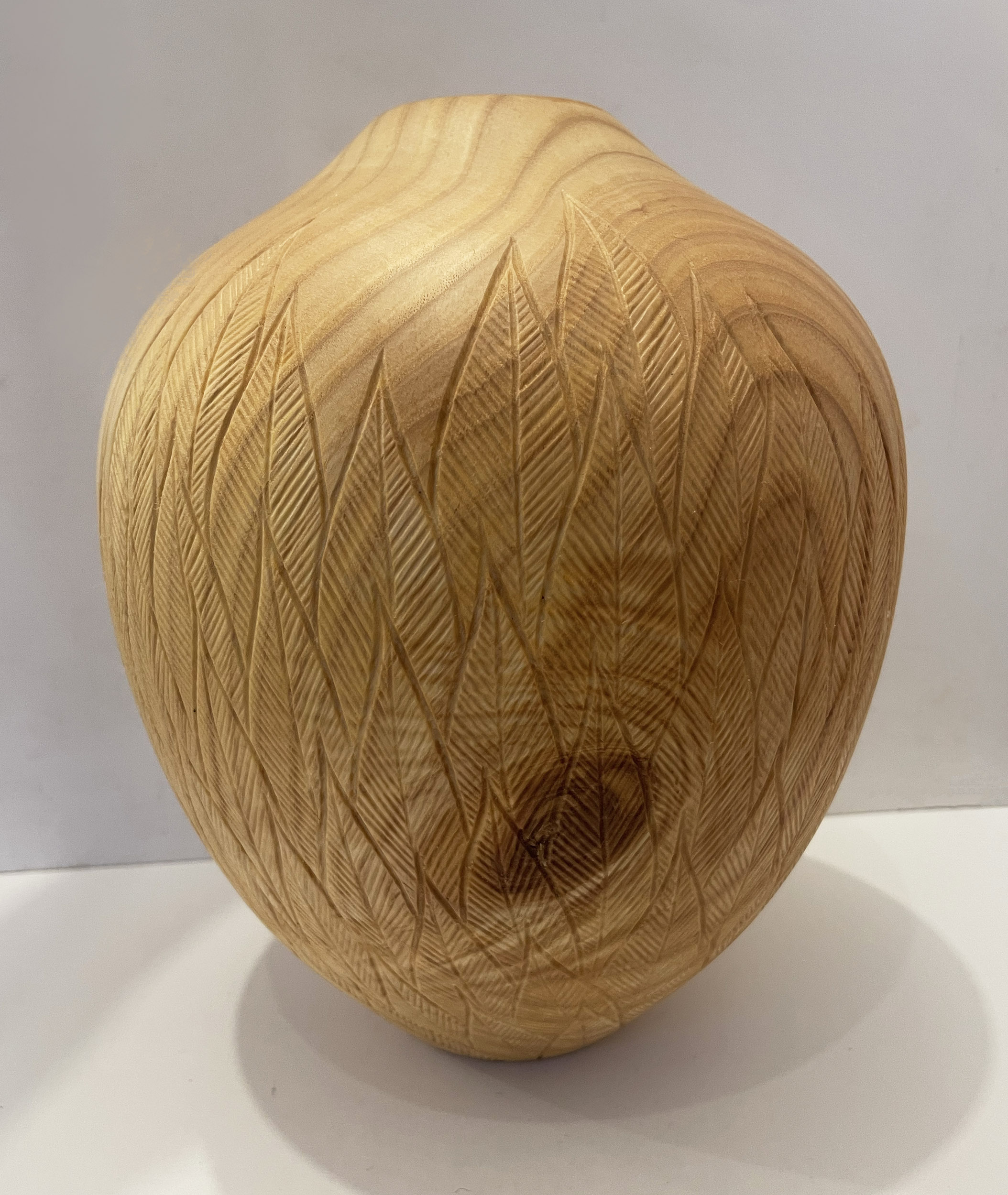 Howard Moody - Carved Ash Vase, No. 1 - Image 2