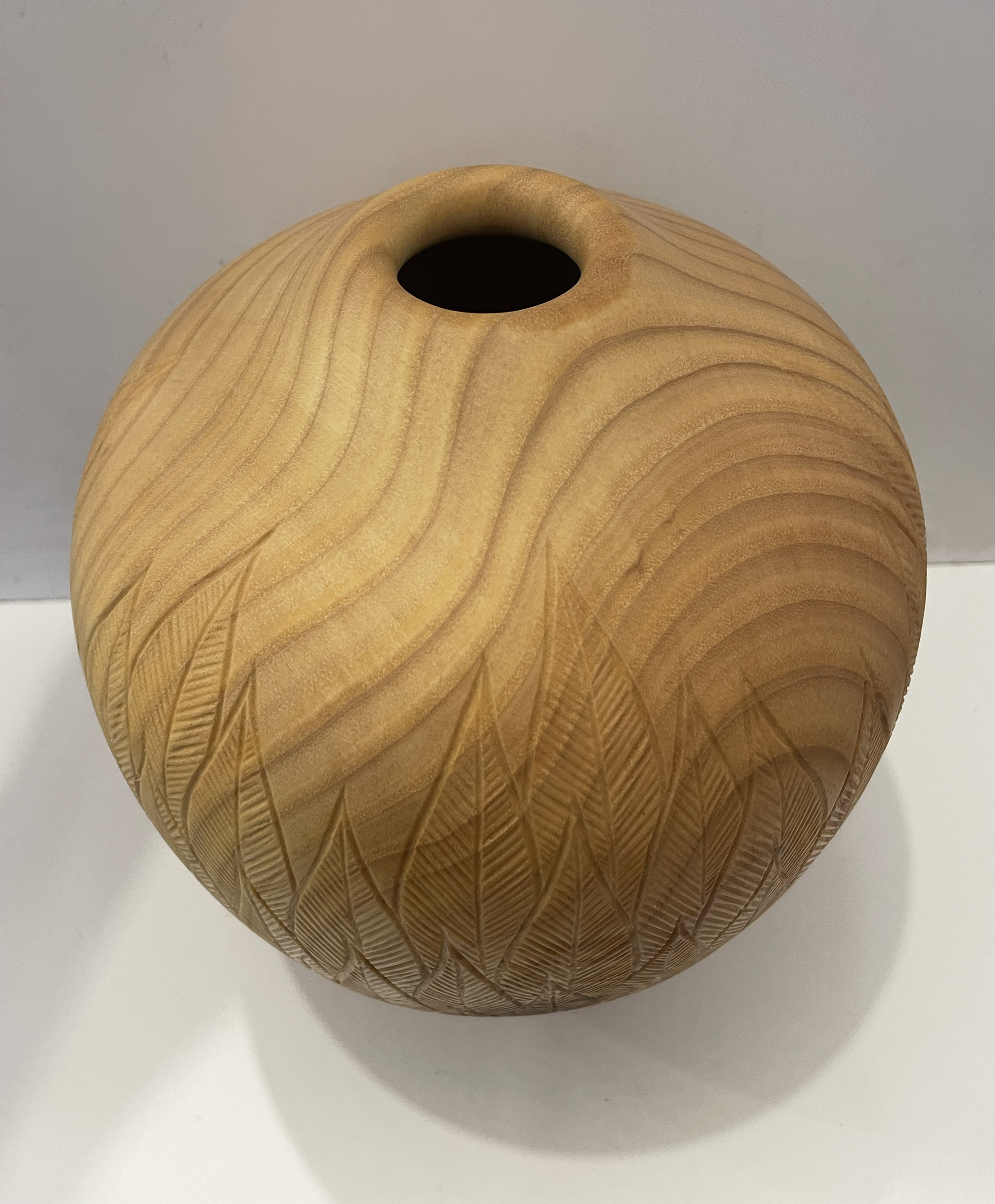 Howard Moody - Carved Ash Vase, No. 1 - Image 3