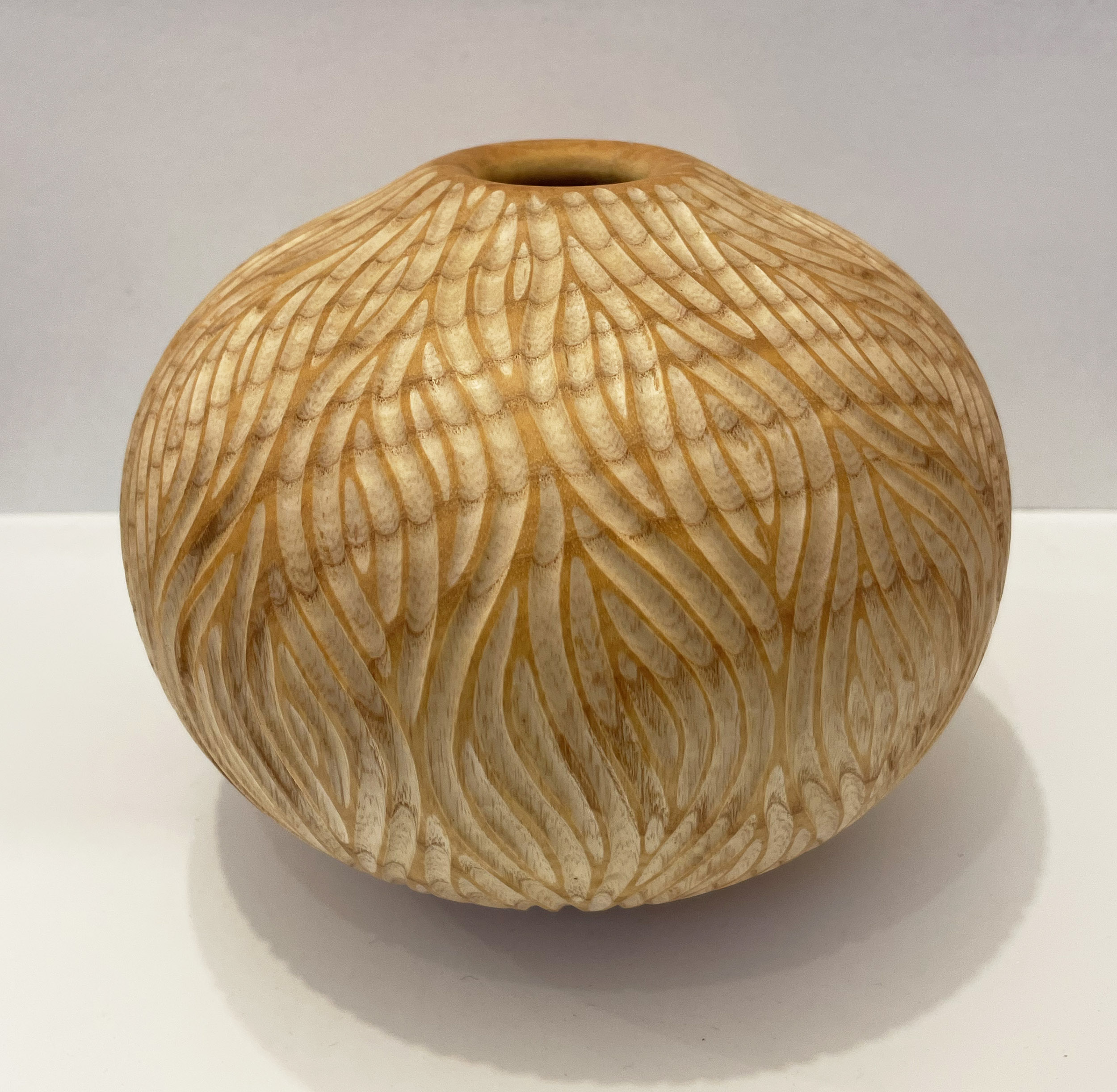 Howard Moody - Carved Ash Vase, No. 2