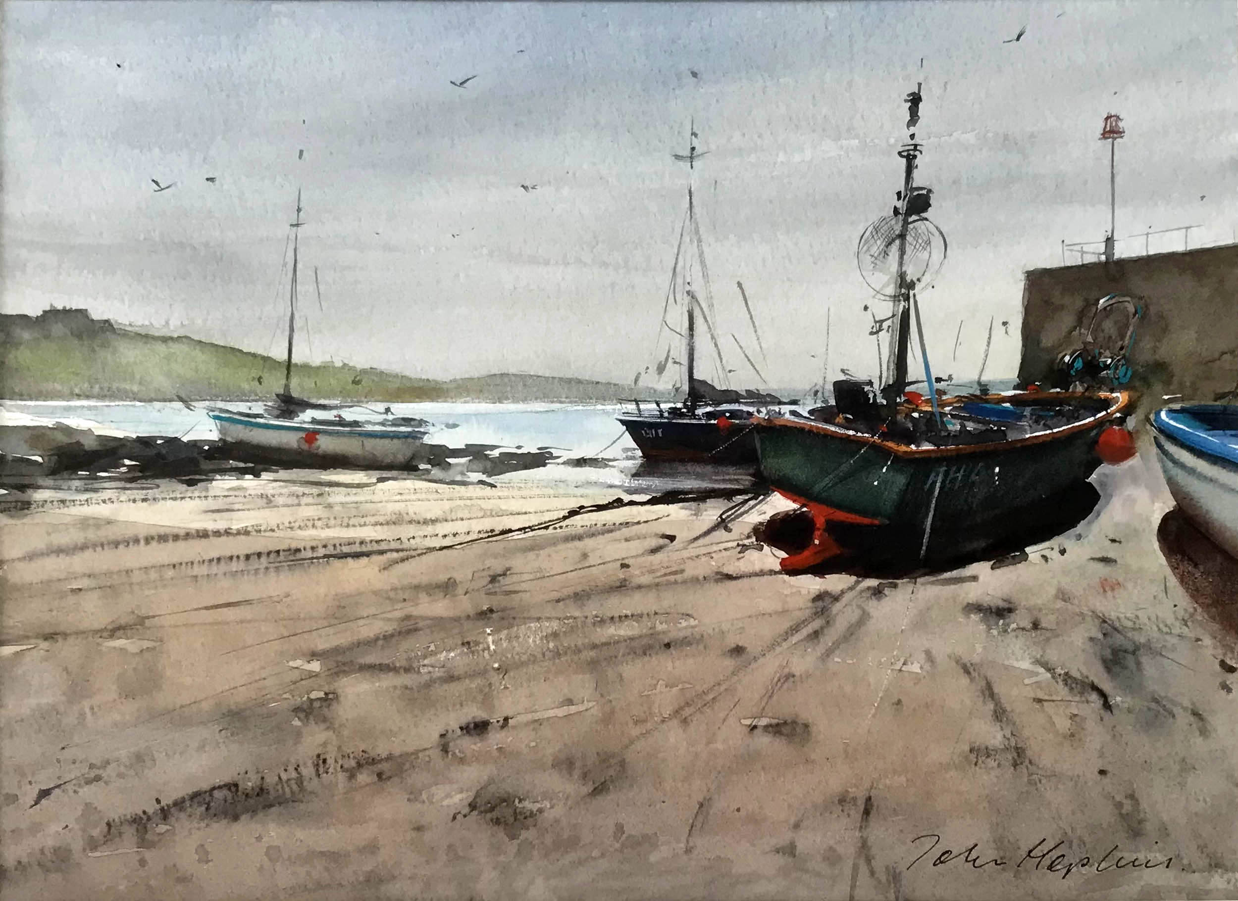 John Hopkins - Low tide, Portscatho Porth