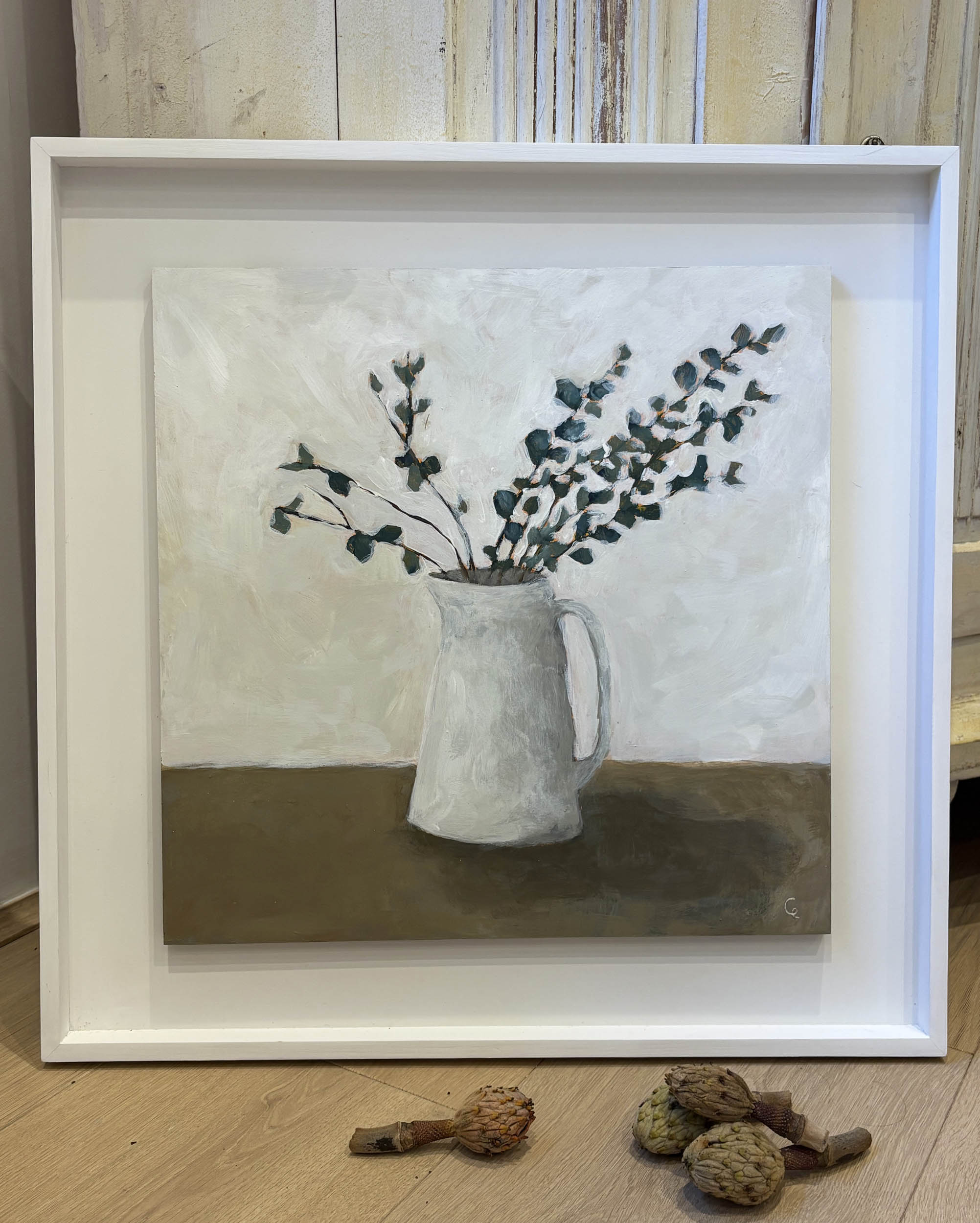 Chloe Elliott - Eucalyptus in White Jug - Image 3