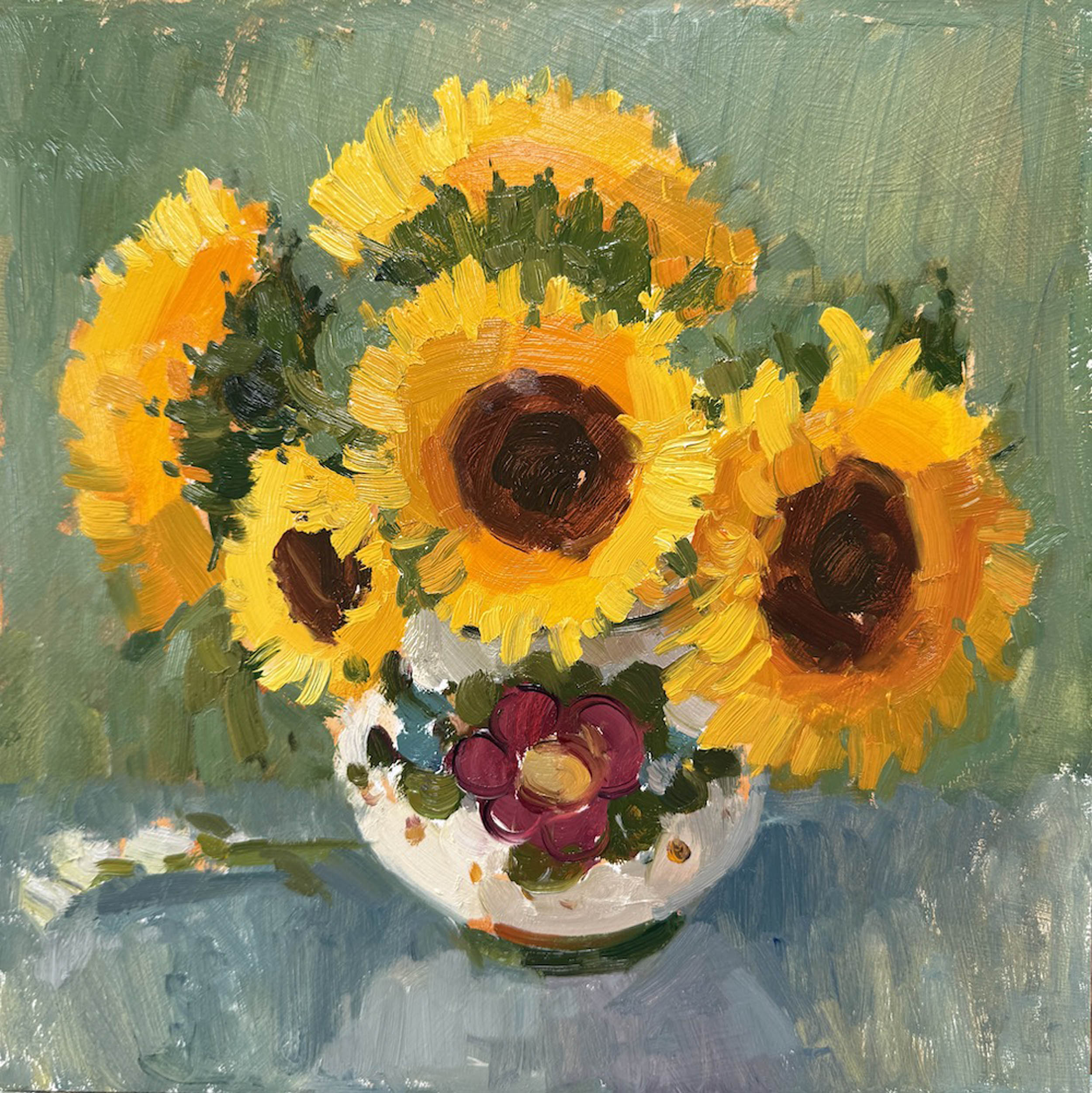 Clare Bowen - Sunflowers & Italian Jug